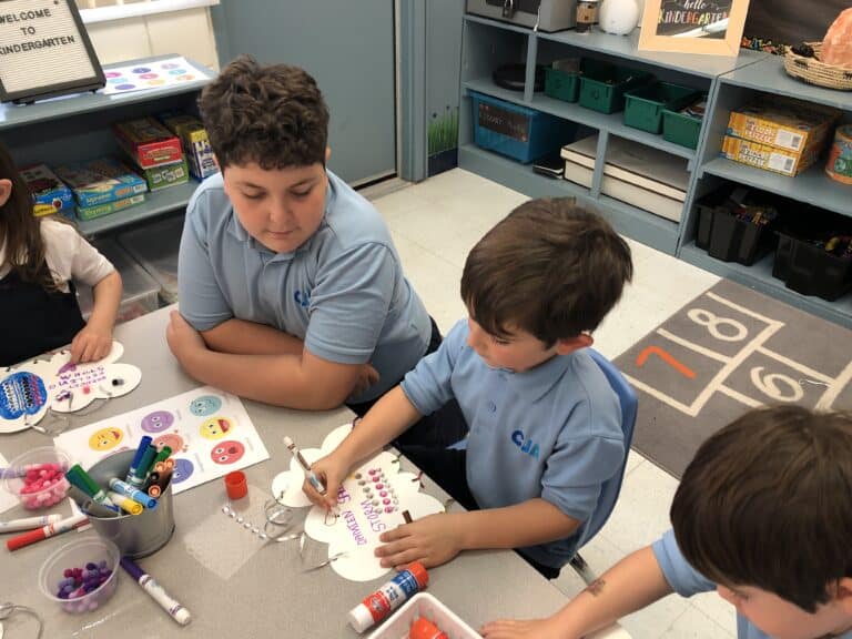Calm Bodies, Calm Minds: CJA Junior High Students Teach Mindfulness to Kindergarteners
