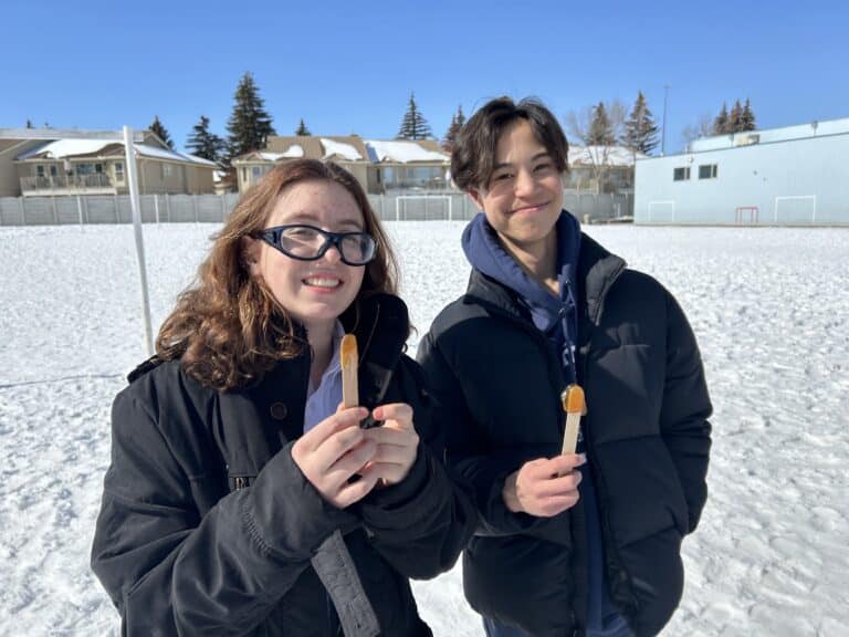 Tapping into Canadiana: Students Dive into Quebecois Culture Through Maple Taffy Making