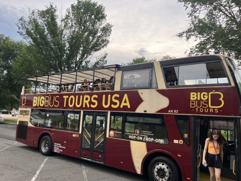 Grade 7 & 8 Washington Trip: Dusk Tour, Canadian Embassy & National Archives